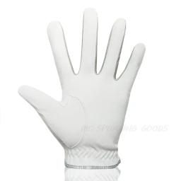 1pc luva de golfe masculina micro tecido macio respirável luvas de golfe com marcador magnético luva branca substituível - Image 2