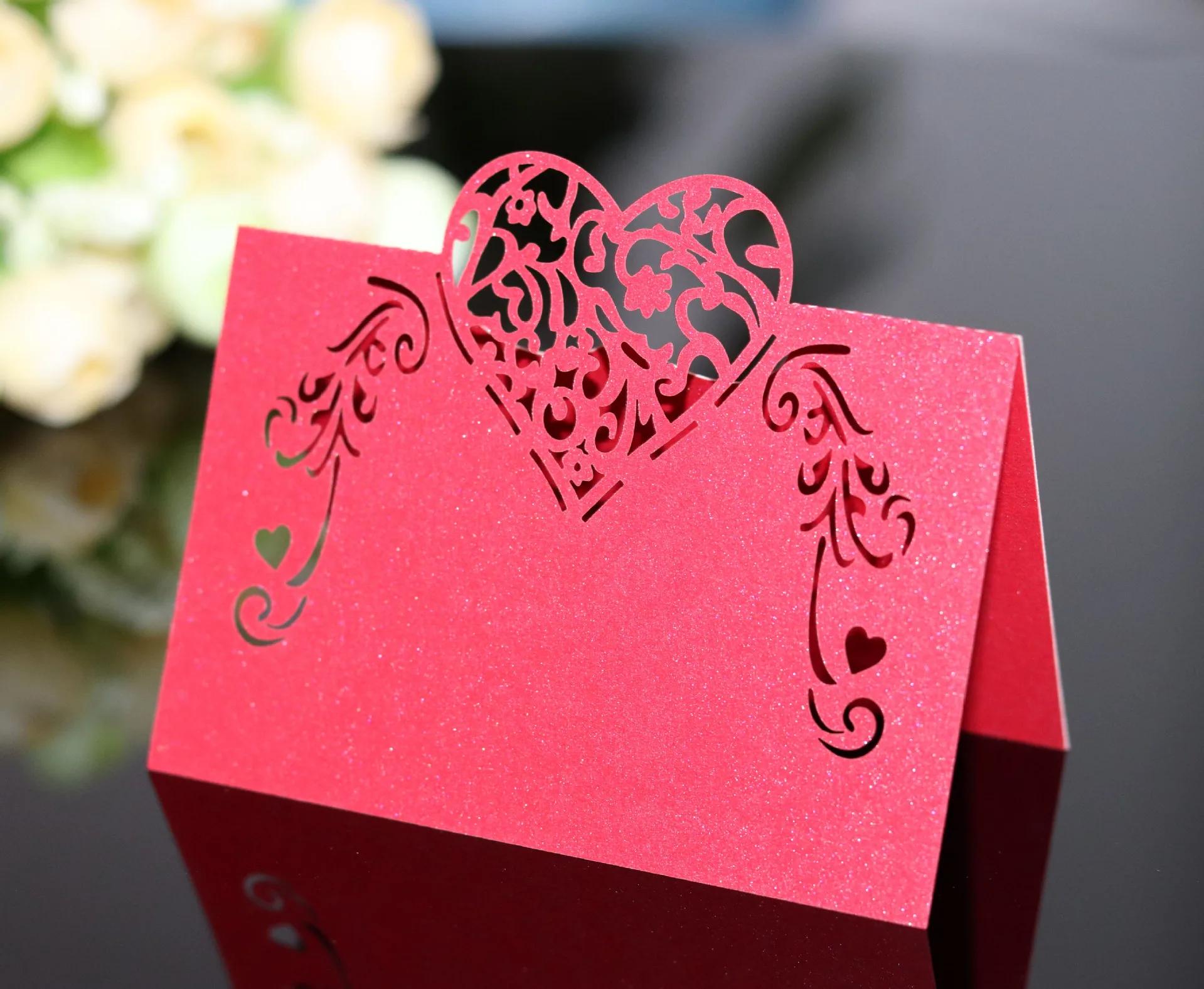 Nome Lugar Cartões para a Decoração Da Mesa, Decoração Da Mesa Do Casamento, Mensagem Cartão, Fontes Do Partido, 50PCs - Image 1