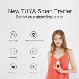 Sem fio Bluetooth GPS Tracker, Tuya Tag inteligente, Criança, Pet Finder, Registro de Localização, Wireless, Anti-lost Alarme, Chave, Tag - Image 6