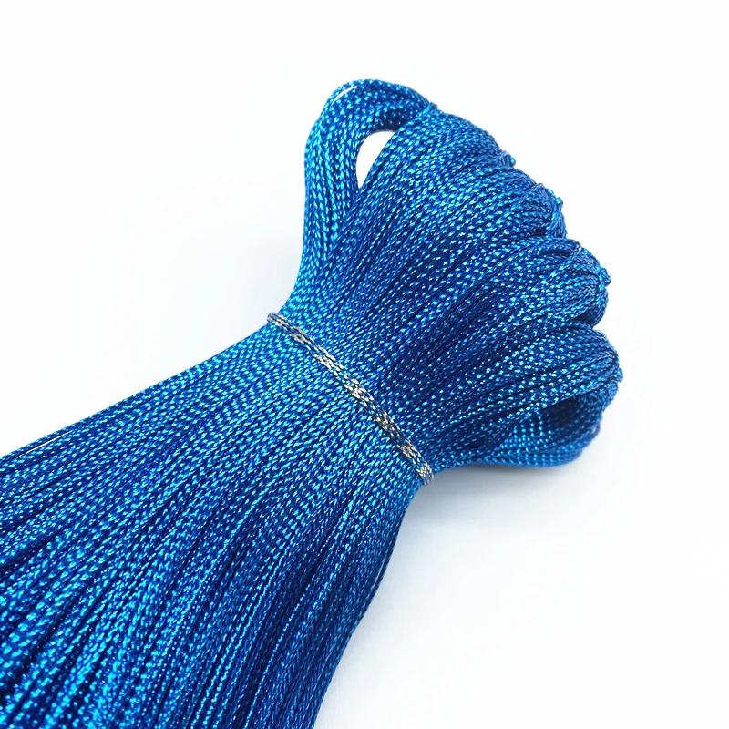 Cabo de Nylon para Fazer Jóias, Corda, Fio para DIY, Feito à mão, Trançado, Decoração de Natal, 100 Jardas, 0.8mm - Image 1