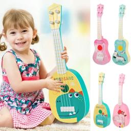Crianças Ukulele Brinquedos Musicais, 4 Cordas, Guitarra Pequena, Montessori, Instrumentos de Educação, Brinquedo Musical, Aprendizagem Músico, Presente - Image 1