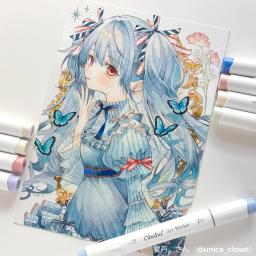 Ohuhu honolulu 48 cores marcador caneta conjunto marcadores de arte álcool recarregável dicas duplas esboçar desenho mangá material escolar arte - Image 2