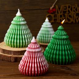 DIY Origami Árvore De Natal Resina Molde, 3D Ornamento, Handmade Vela Perfumada, Moldes De Silicone, Ornamento De Gesso, Presente De Férias - Image 6