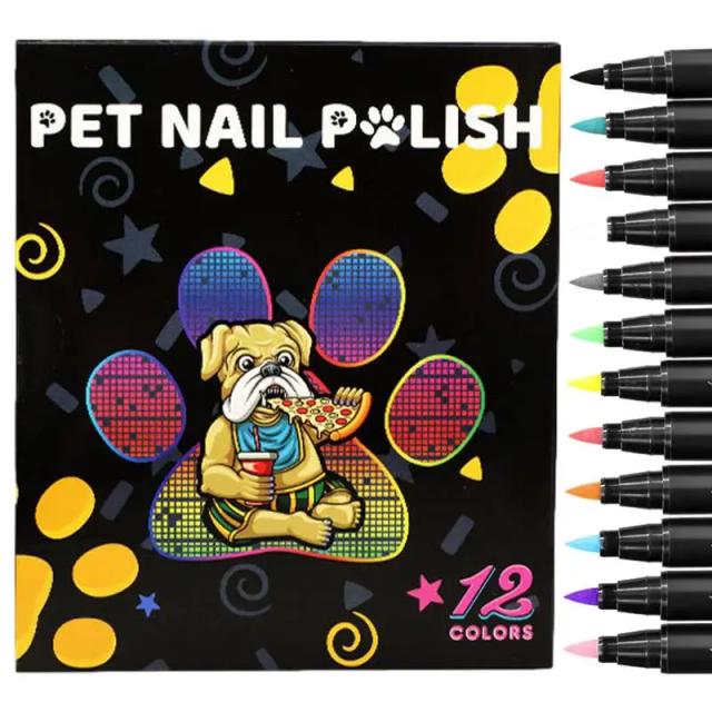 Kit de Manicure Rápida para Arte em Unhas, Caneta para Desenho e Designs para Cães, Gatos, Papagaios, Coelhos e Outros Animais de Estimação