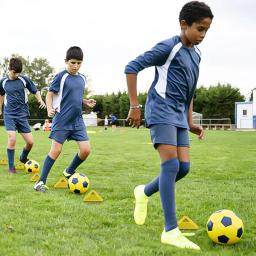 Cones para prática de futebol, 6 peças, disco durável, fabricantes triangulares, equipamento de treinamento de campo, agilidade, futebol, esportes infantis - Image 2