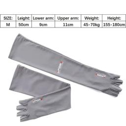 Sports braço mangas para ciclismo, corrida, pesca, escalada, proteção solar uv, gelo, legal, com punho de 5 dedos, ao ar livre, 1 par - Image 6