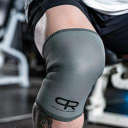 Joelheiras Neoprene para Halterofilismo, Manga de borracha, Halterofilismo, Ginásio Fitness, Prottor Crossfit, 1 Par, 7mm - Image 3