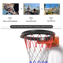 Rede removível do basquetebol para exterior e interno, rede portátil do basquetebol, esportes profissionais, 45cm, 1PC - Image 3