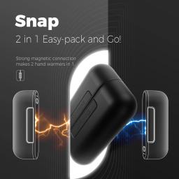 OCOOPA  Aquecedores de mão recarregáveis 2 pacotes, aquecedor de mão elétrico magnético, 16 horas de calor 4 níveis de calor até 145 ℉, carregador portátil USB-C 10000mAh, Raynauds, golfe, presentes técnicos para homen - Image 2