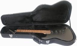 Estojo rígido para guitarra elétrica, estojo protetor de madeira ST/TL TL com almofada de travamento (preto/amarelo) - Image 2