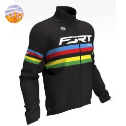 Jaqueta térmica de ciclismo para homens, terno manga comprida, roupa de bicicleta MTB Road Bike, inverno - Image 5