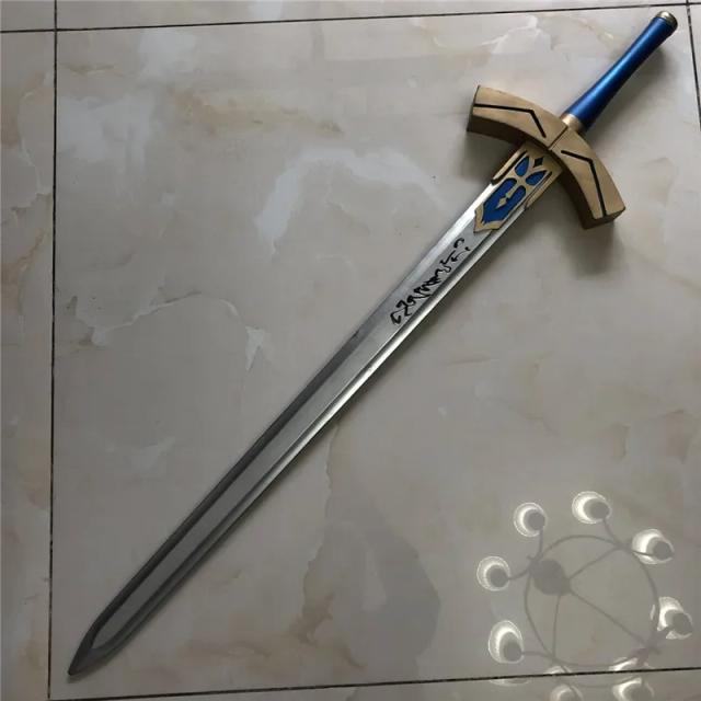 Espada Cosplay Excalibur de Stay Night em PU - Caneta Preto e Branco 80cm