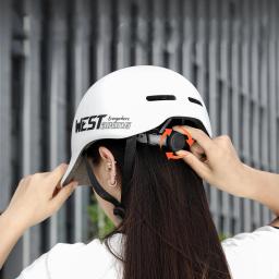 West bike-capacete de bicicleta com aberturas para homens e mulheres, equipamento de segurança bicicleta, scooter elétrico, MTB - Image 4
