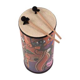 Bongo-madeira tambor com 2 baquetas, Handheld tambor, instrumento de percussão, mão olho coordenação, suave, sem rebarbarbatanas, 7" - Image 2