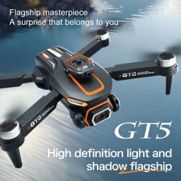 GT5 Brushless Mini Drone, 4K, 8K, Câmera dupla HD profissional, Evitar obstáculos, Sem GPS, Posicionamento de Fluxo Óptico, RC Quadcopter Brinquedos - Image 2