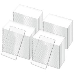 Cartões de Lugar Acrílicos claros Nomes De Convidados De Casamento Cartões De Assento De Mesa Retângulo Em Branco Placas De Acrílico Para Sinais De Assento, 50Pcs - Image 1