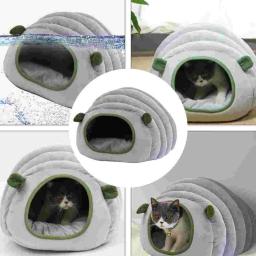Saco de dormir quente para pet, cama de gato, linda casa de gato, ninho para cachorro pequeno, esteira, cama de gato, 1pc - Image 5