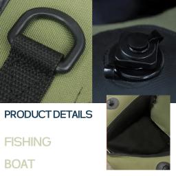Barco de pesca inflável portátil definido para 1 pessoa, flutuabilidade profissional forte, Double-Airbag segurança, caiaque prático - Image 6