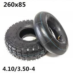 Pneus internos e exteriores para o "trotinette" de três rodas, tubo interno engroçado, 4,10, 3, 50-4, 260x85, 10,4 dentro - Image 2