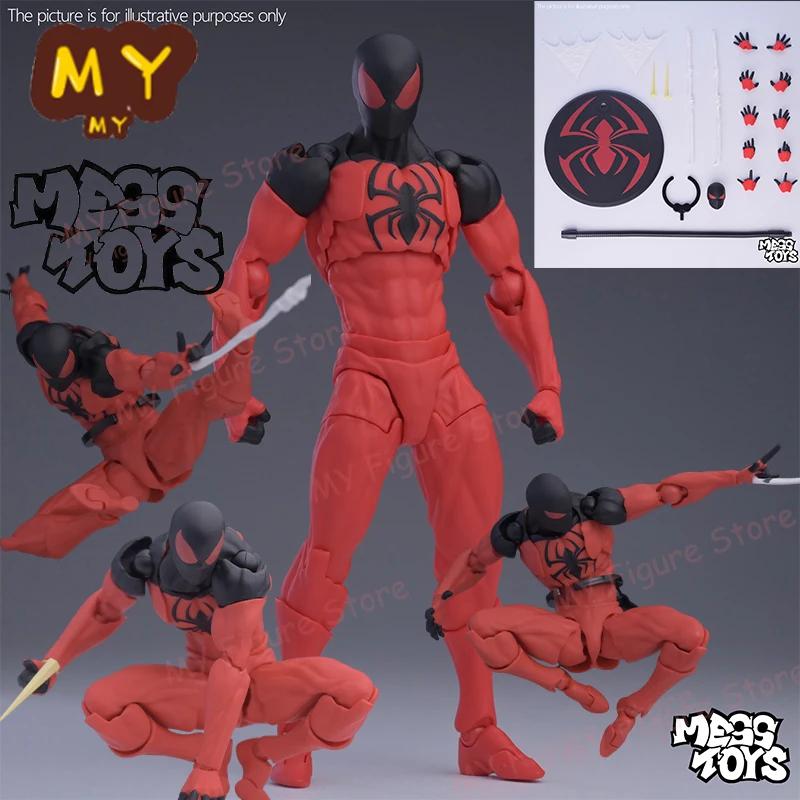 Messtooys escarlate vizinho spiderman figura ct brinquedos preto vermelho homem aranha estatueta bagunça brinquedos figura de ação modelo presentes brinquedos do miúdo - Image 1