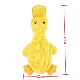 Brinquedo de pelúcia pato amarelo para cão e gato, treinamento interativo, brinquedos de pelúcia, bonito, sem preenchimento, mastigação, Pet Shop - Image 5