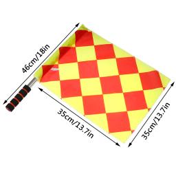 Futebol Árbitro Bandeiras com Saco, Bandeiras Linesman, Profissional, feira, Jogar, Futebol - Image 2