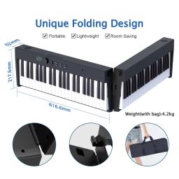 Piano eletrônico inteligente com 88 teclas, instrumentos do teclado, piano dobrável, atacado chinês - Image 3