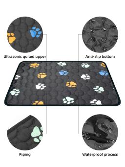 Almofadas de mijo à prova d'água laváveis para cachorro, treinamento potty reutilizável, tapete antiderrapante para coelhos e cobaias, 1pc - Image 6