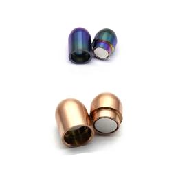 fecho magnetico bijuteria fechos para bijuterias magnético Alta qualidade colorido fixação para fecho magnético de aço inoxidável fechamentos fivela conector para pulseira jóias fazendo - Image 3