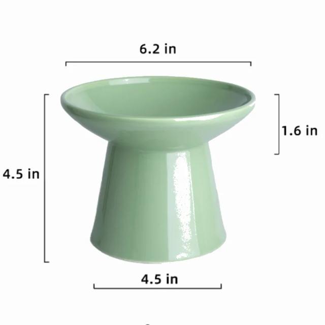 Tigela de Cerâmica Elevada para Cães e Gatos: Conforto e Estilo para seu Pet