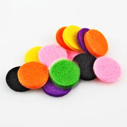 Feltro de lã redonda grossa para artesanato, material de feltro colorido, tecido de costura DIY para brinquedos e bolsas, apliques Headwear, 3mm, 100pcs - Image 2