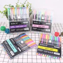 Glitter Gel Canetas Set, Adulto Coloring Book, Revistas, Desenho, Doodling, Art Markers, Promoção, Escola, Escritório, 12Pcs - Image 5