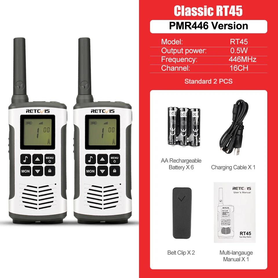 Retevis RT45P Radio Comunicador a Prova Dagua Longo Alcance Walkie Talkie Profesional Radio Portátil ht Rádio de Comunicação Sala de Jantar Hotel ar Livre - Image 1