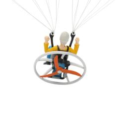 Paraglider artesanal pendurado ornamentos, paraquedas criativo, mini parapente carro pingente, peças de decoração DIY, 1pc - Image 4