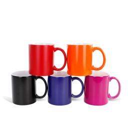 Sublimação térmica em branco mudança de cor mágica sensível caneca cerâmica água café leite copo para diy logotipo impressão fotos - Image 2