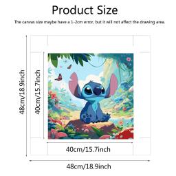 Disney-Lilo e Stitch Desenho Kits de Pintura, Cartoon Art, Desenho, Pintados à Mão, Presente DIY, Figura, Paint By Numbers Set - Image 2