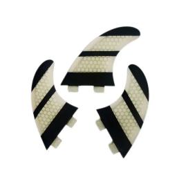 Bilong fcs aletas da prancha de surf gêmeo tri fin um conjunto g5 tamanho fibra de vidro núcleo desempenho com carbono m tamanho surf fin - Image 3