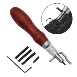 7 em 1 conjunto pro leathercraft costura ajustável e sulco vinco ferramenta de couro diy artesanal prático - Image 1