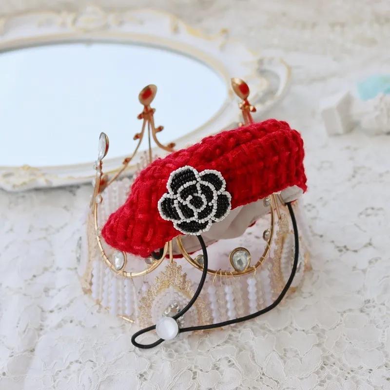 Roupas para cães de inverno artesanal suprimentos para animais de estimação moda parkas vestido jaqueta de malha superior e tweed colete grande lantejoulas arco acessórios boina - Image 1