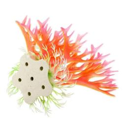 Decoração para aquário, tanque de peixes, plantas aquáticas, rosa, grama, coral, pequeno, decoração artificial - Image 4