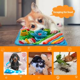 Tapete de cheirar para cães Anti-asfixia Slow Food Mat Ferramenta de caminhada para cães indoor Ansiedade Release Energy Cobertor de caça ao tesouro - Image 3