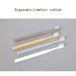 Elegante conjunto de escovas de dentes de inspiração japonesa, cerdas macias, cabeça compactável para adultos, suave, eficaz, descartável, 12 pcs - Image 5