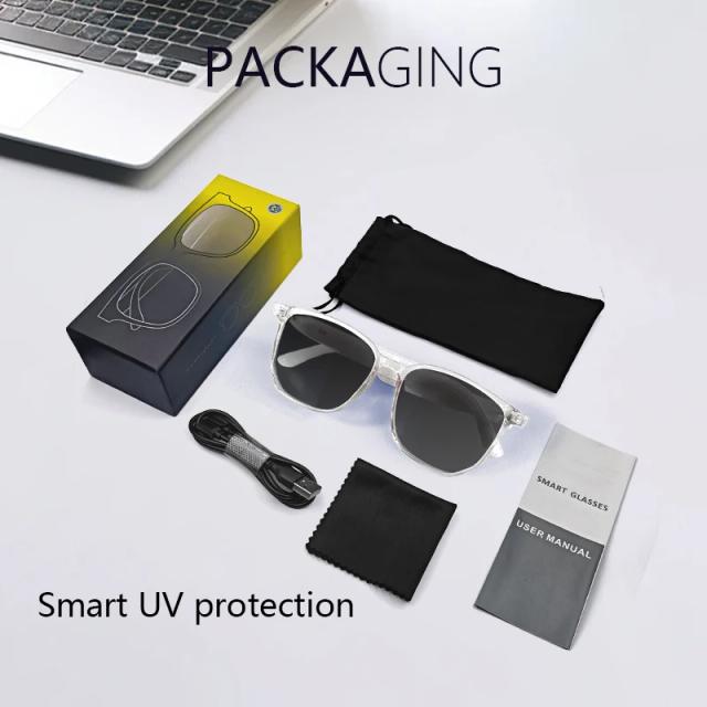 GS03 Óculos Inteligentes com Câmera AI e Bluetooth - Versão Atualizada