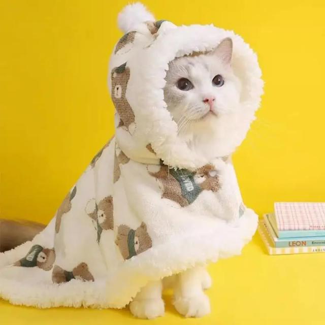 Capa Térmica Impermeável para Cães com Estampas de Ursos, Jaqueta Quente e Acessório de Inverno para Pets