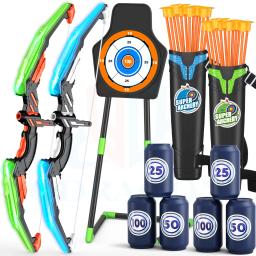 Arco e flechas para crianças, Kit Recurvo para Crianças, Prática de Tiro com Arco, Esportes ao ar livre, Jogo, Caça, Tiro, Toy Gift for Boys - Image 1