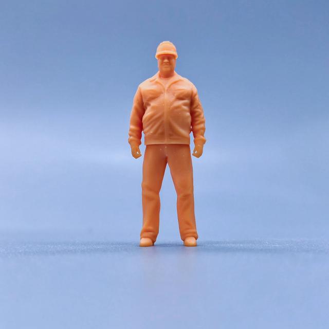 Estatuetas de Resina Pintadas à Mão com Chapéu - Miniaturas para Diorama em Escalas 1/64 e 1/43