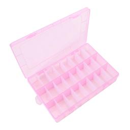 24 grades de plástico transparente bordado fio caixa armazenamento bobinas organizador armazenamento diy ponto cruz ferramentas costura - Image 5