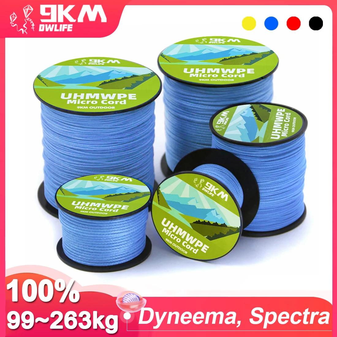 Cabo UHMWPE para Kitesurfing, Resistência à abrasão, Low Stretch for Power Kite, Stunt Kite Substituição, Flying Lines, 9KM, 45kg a 340kg - Image 1