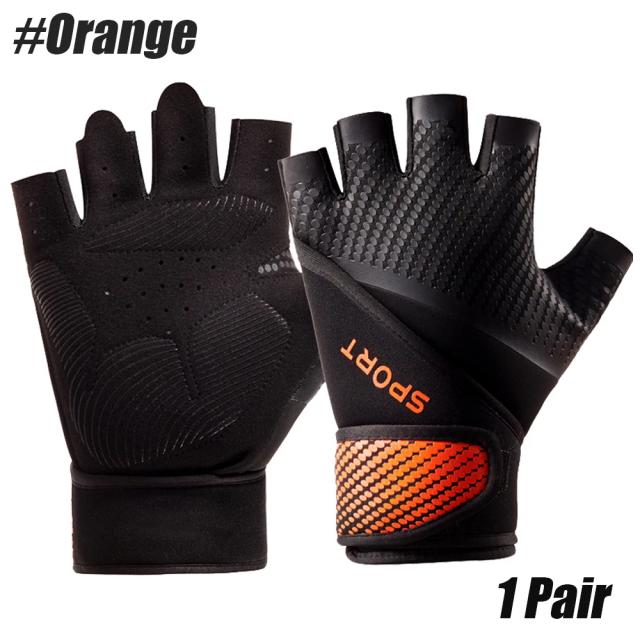 Luvas de Levantamento de Peso com Suporte para Pulsos e Proteção Completa para a Palma, 1 Par Perfeito para Fitness e Ginástica