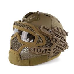Capacete tático completo coberto com lente HD, Airsoft Paintball Sports Capacetes protetores, Capacete de segurança de tiro CS - Image 6